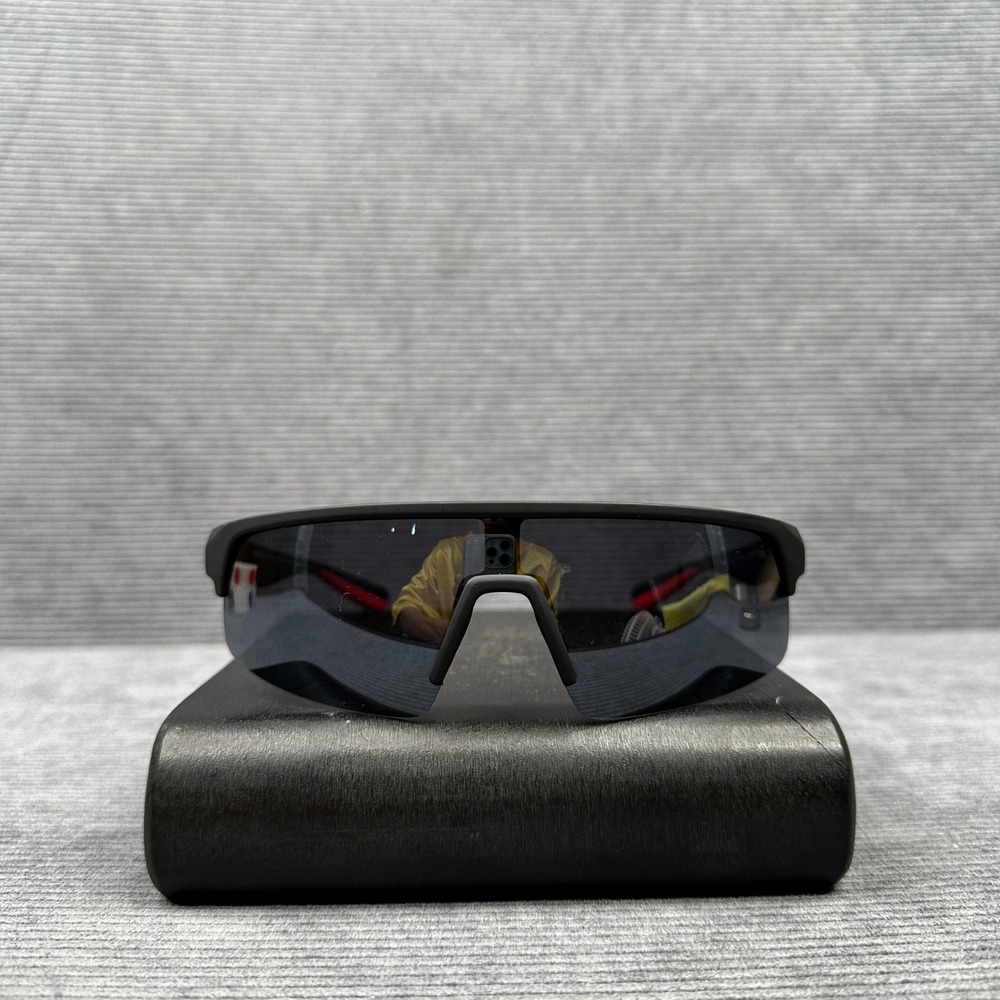 Ironman Foster Grant Polarized Sunglasses Matte Black Red Sport AH1024 Cat 3